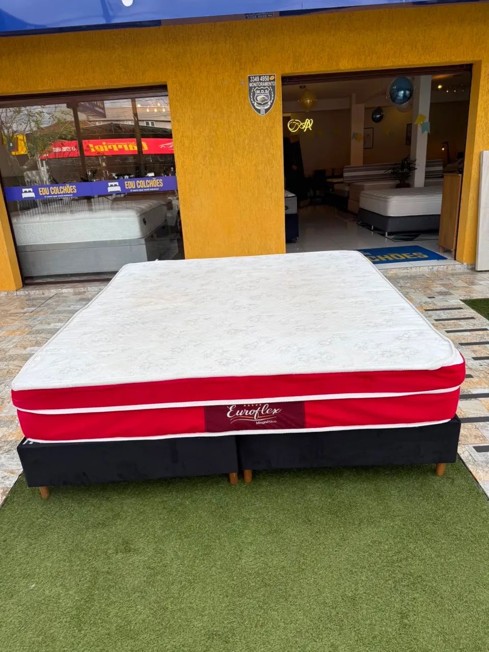 Colchão KING + base Box COM MASSAGEADOR SEMINOVO  - Foto 3