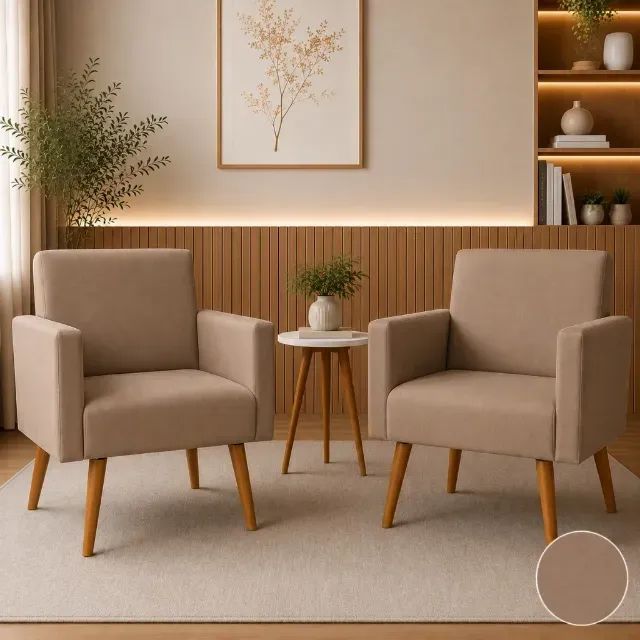 Poltrona escritório,  clinica, recepção e quarto. Linda e elegante - Foto 4