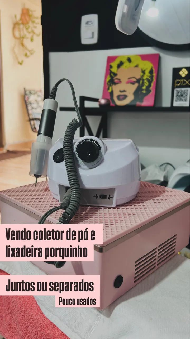 Lixadeira e coletor 