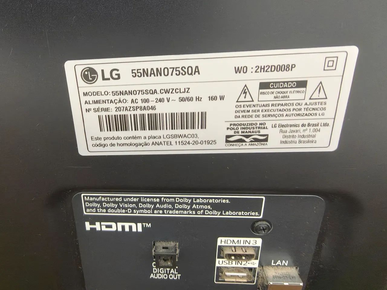 Tv LG Nano Cell 55