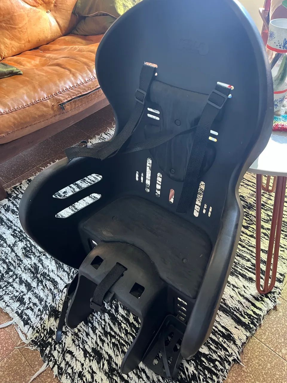 Cadeirinha de bicicleta 25kg com engate rapido - Foto 3