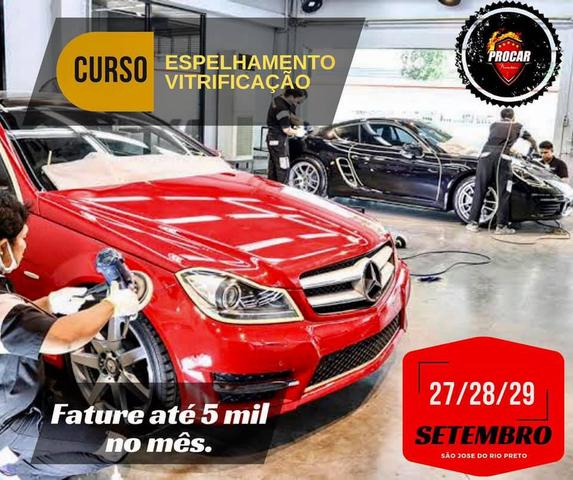 Curso de Espelhamento,Vitrificação Automotivo