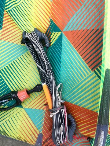 Kitesurf pipa+barra+trapezio cabrinha chaos 7m 2015/16 - pouco uso - Foto 2