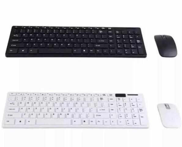 Kit teclado e mouse sem fio Wireless
