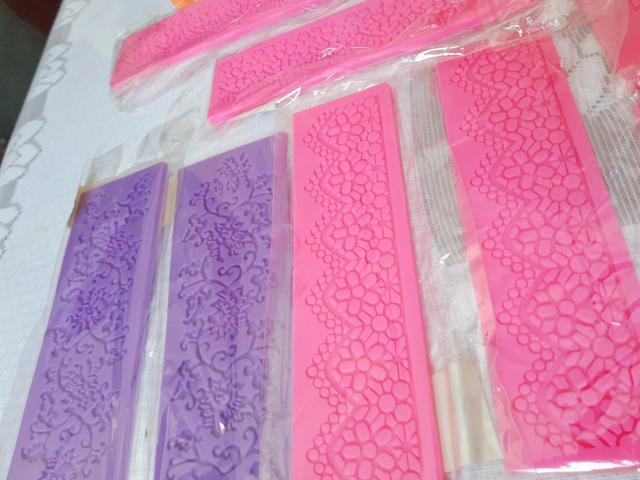 Formas, Moldes, Stencil de Silicone para Bolos e Pasta Americana - Foto 5