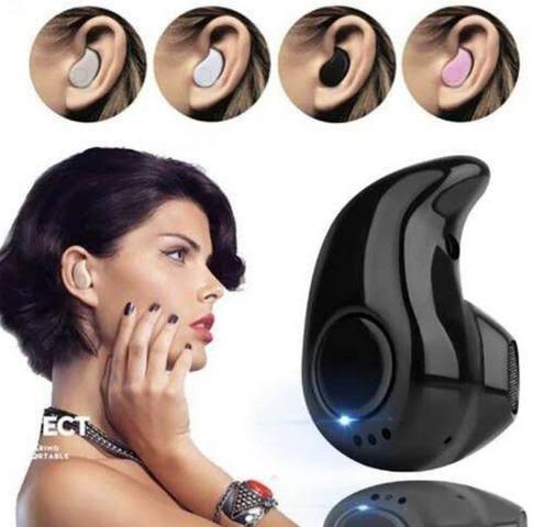Fone De Ouvido Discreto Bluetooth Android iOS Música