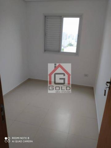 Apartamento com 3 dormitórios para alugar, 88 m² por R$ 2.000,00/mês - Campestre - Santo A - Foto 12