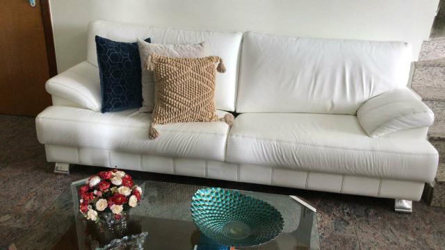 Sofá de couro legitimo branco - Líder Interiores - Foto 2