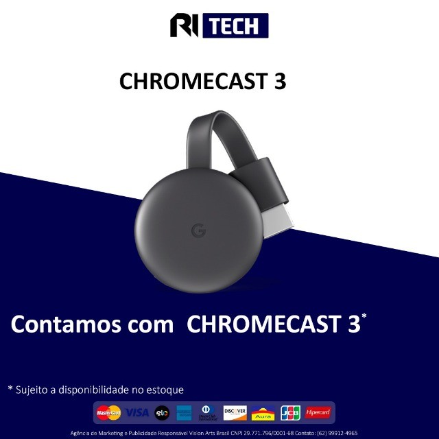 Chromecast Google 3 Original Com Garantia