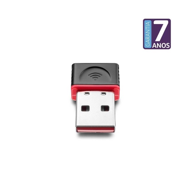 Adaptador Wifi Usb Wireless 150Mbps Multilaser Preto - RE035 