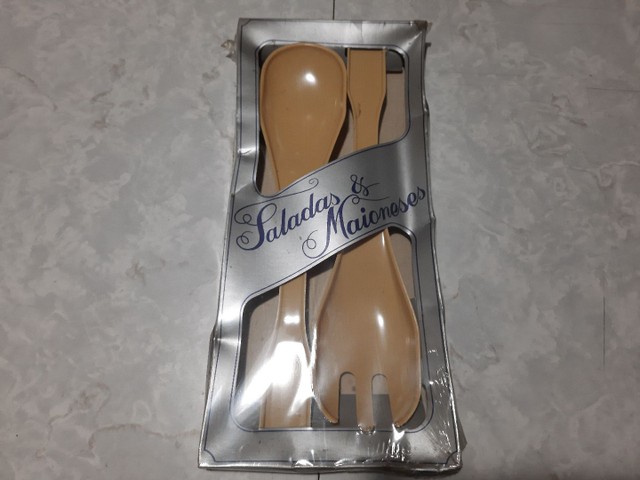 Talheres Kit. Para Saladas e Maionese Três M" Ltda. Vintage.  - Foto 2
