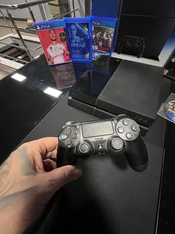 Ps4 com Jogo e Dois Controles | Console de Videogame Playstation Usado  93674500 | enjoei
