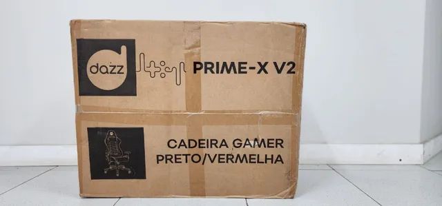 CADEIRA GAMER PRIME-X V2-PRETO/VERMELHO - DAZZ