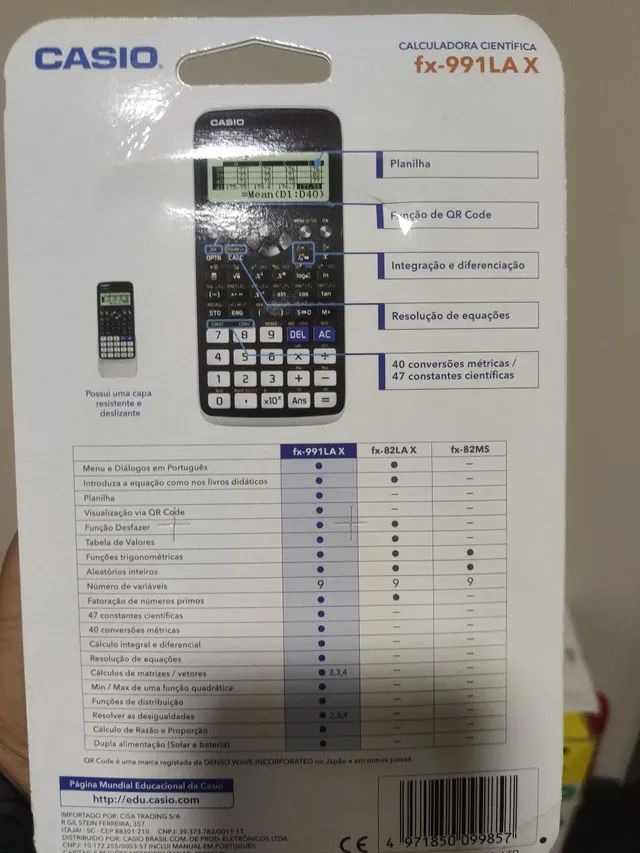 Calculadora Cient fica 553 Fun es Fx 991lax Casio Nova Outros