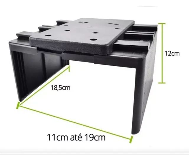 Console Apoio De Braço Universal Preto Com 7 Entradas Usb Carro Veicular Encosto - Foto 4