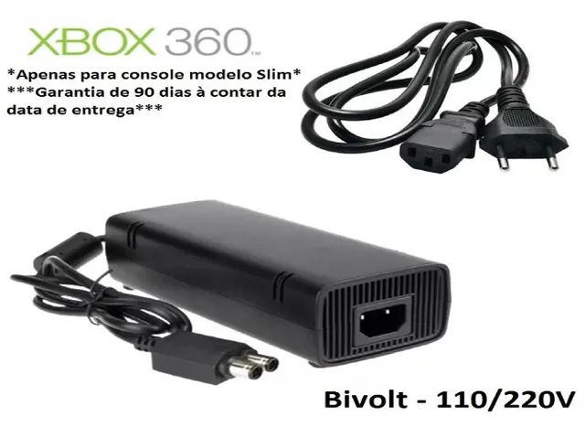 Fonte Bivolt para Xbox 360 Super Slim (1 Pino) - RIKATECH