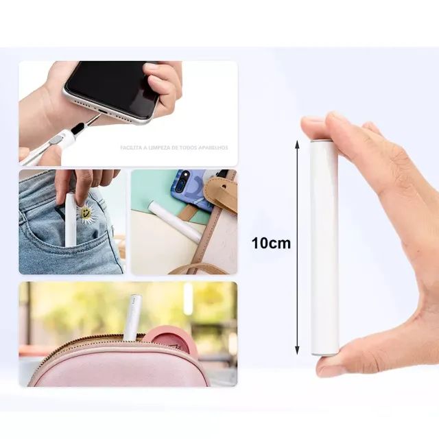 Caneta De Limpeza Para Fone Ouvido Limpador AirPods Higienizadora  - Foto 6