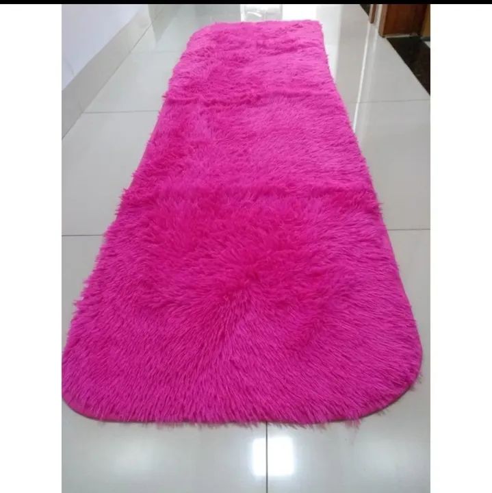 Passadeira Peluda Rosa Pink Decorativo