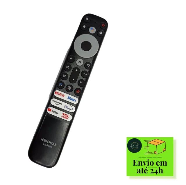 Controle remoto compatível com TV Smart TCL com comando de voz - Foto 2