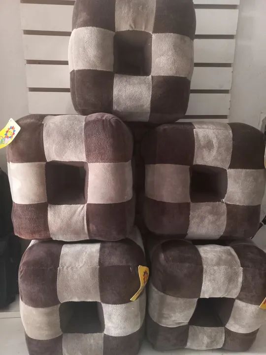 5 peças almofadas de cubo 25x25 novas  - Foto 5