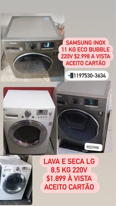 Máquina de lavar e lava e seca 127 e 220v - Foto 6