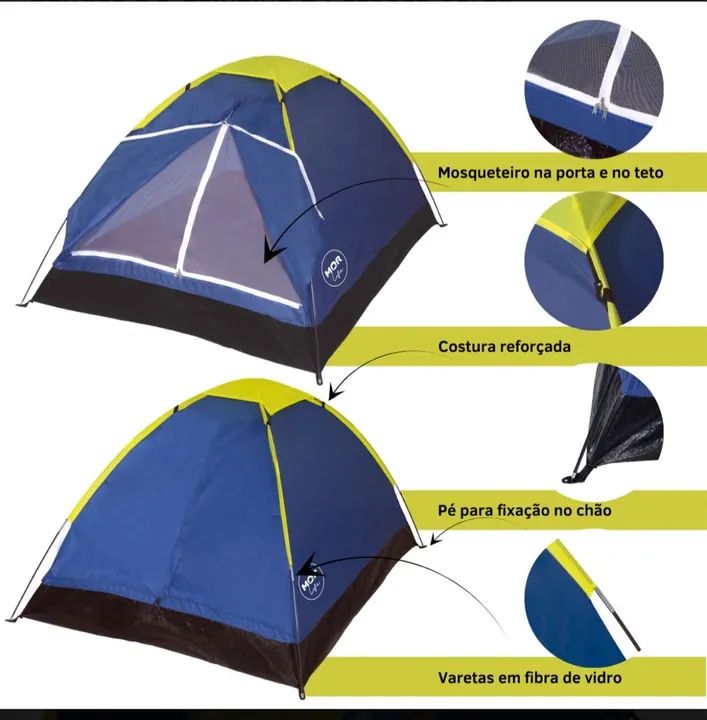 Barraca 2 lugares novas MOR  - Foto 3