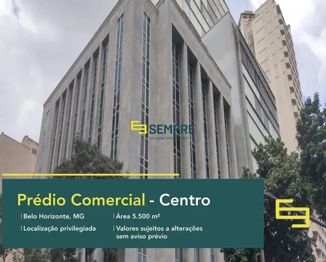 Prédio comercial para alugar no Centro de BH