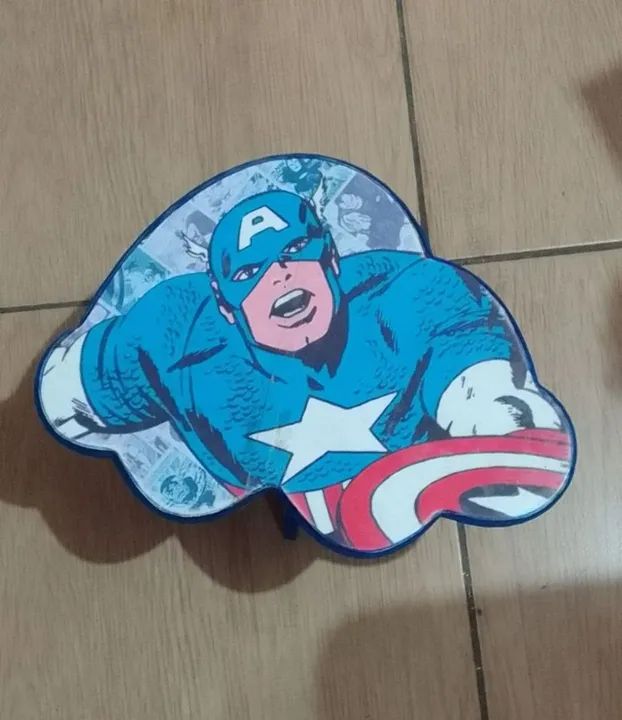 Banquinho de madeira decorado - Foto 2