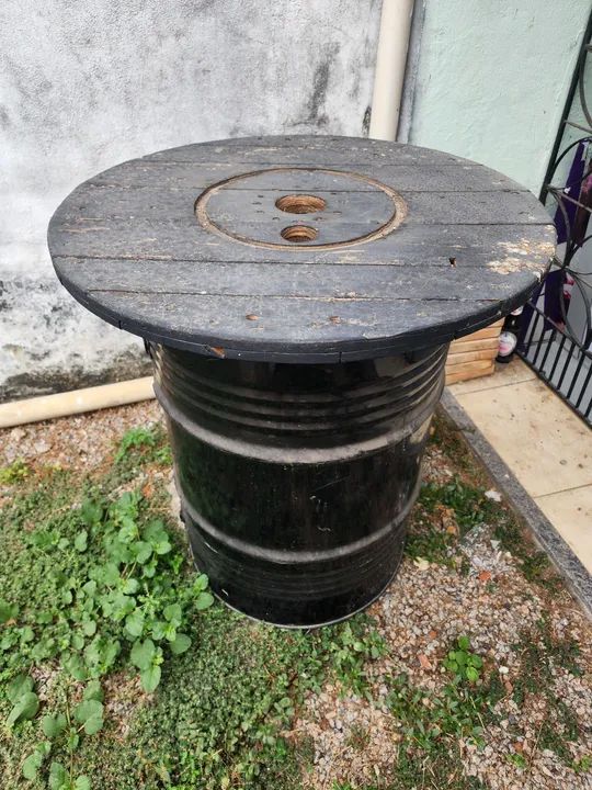 Mesa de Barril Bistrô com Gaveta - Foto 2
