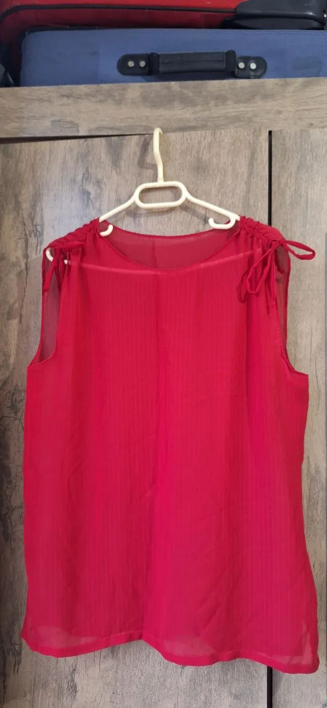 Blusas Tam G/GG Tecidos variados  - Foto 3