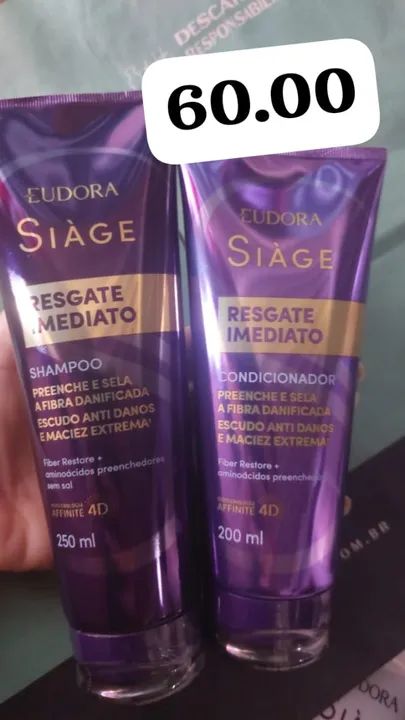 shampoo , condicionador , mascara eudora , oboticario