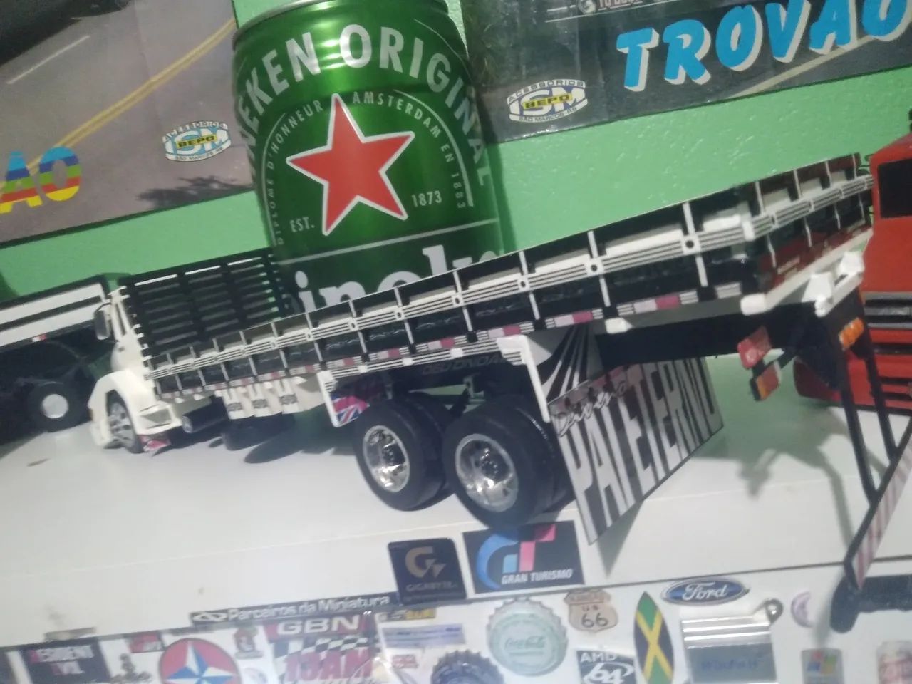 MB 1620 miniatura de caminhão 100% artesanal feito em MDF  - Foto 2