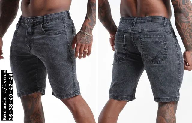Bermuda jeans masculina  - Foto 2
