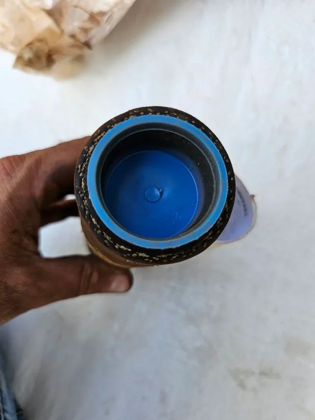 Pa carregadeira trator esteira caterpillar mangueira nova original 2432746 - Foto 3