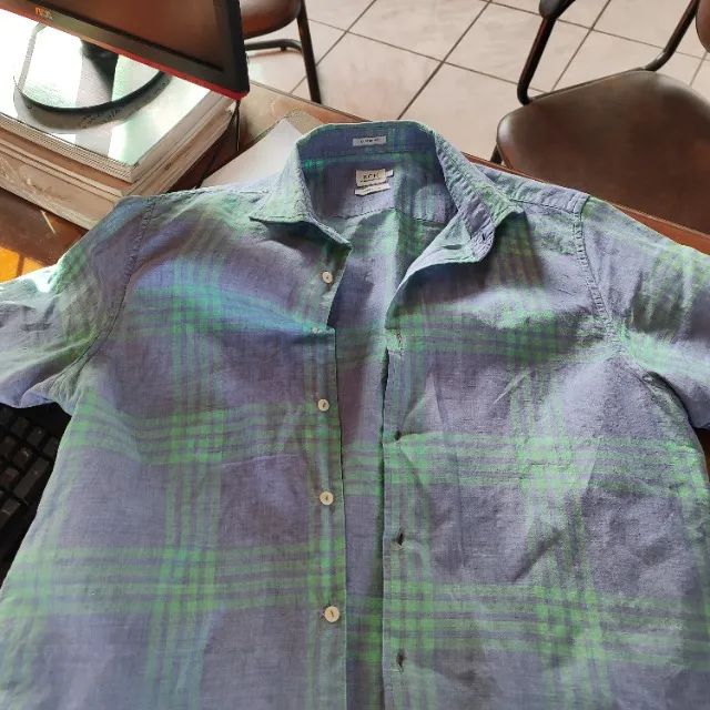 camisa 3 richards puro linho - Foto 5