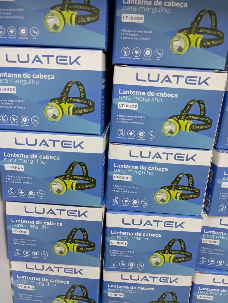 Lanterna de Cabeça para Mergulho Luatek LT-XH05