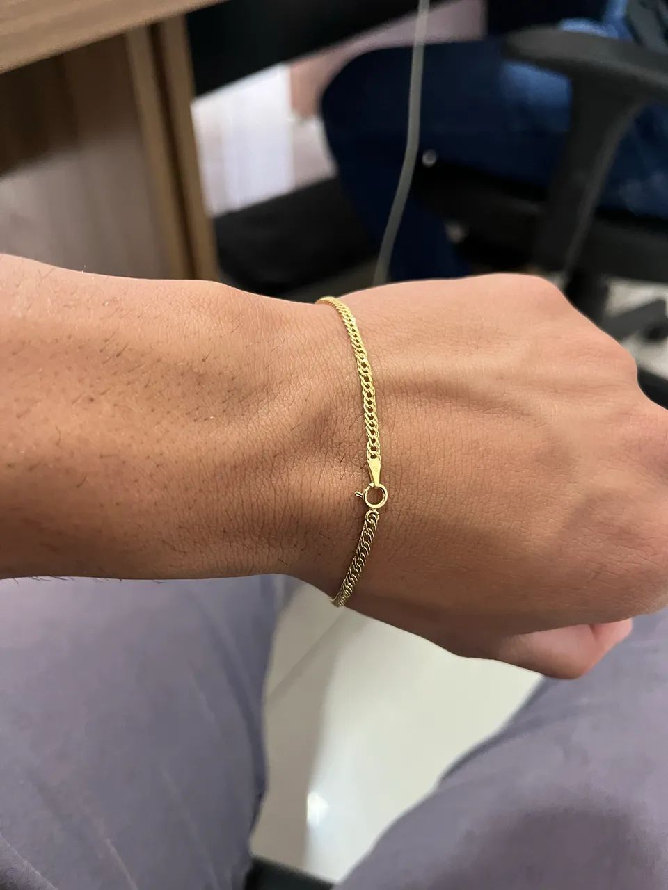Pulseira Fina de Ouro18  - Foto 4
