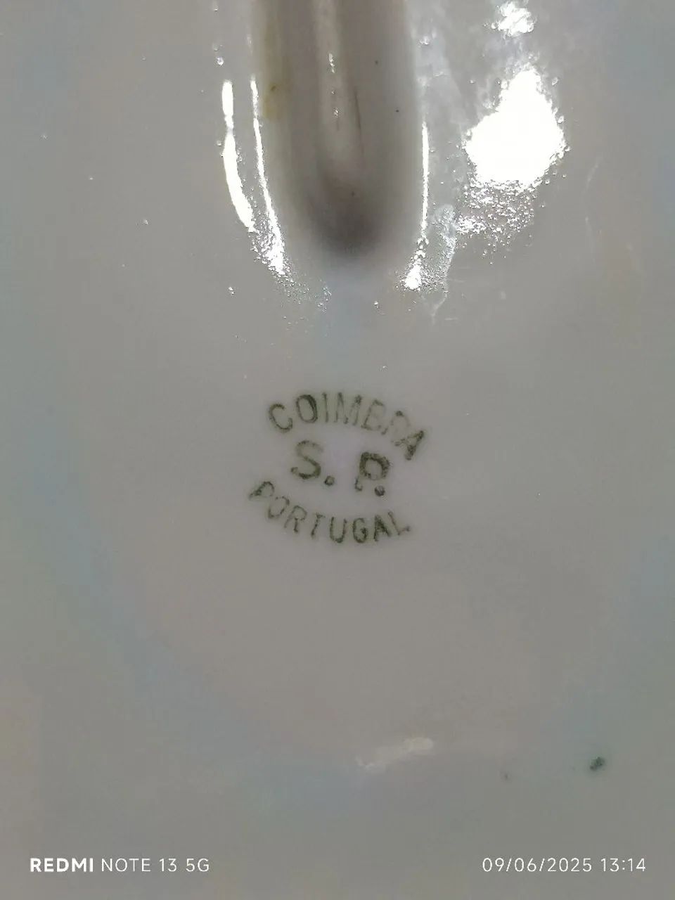 Travessa Oval  Portuguesa, 1950, Decorada com Detalhes Florais - Foto 3