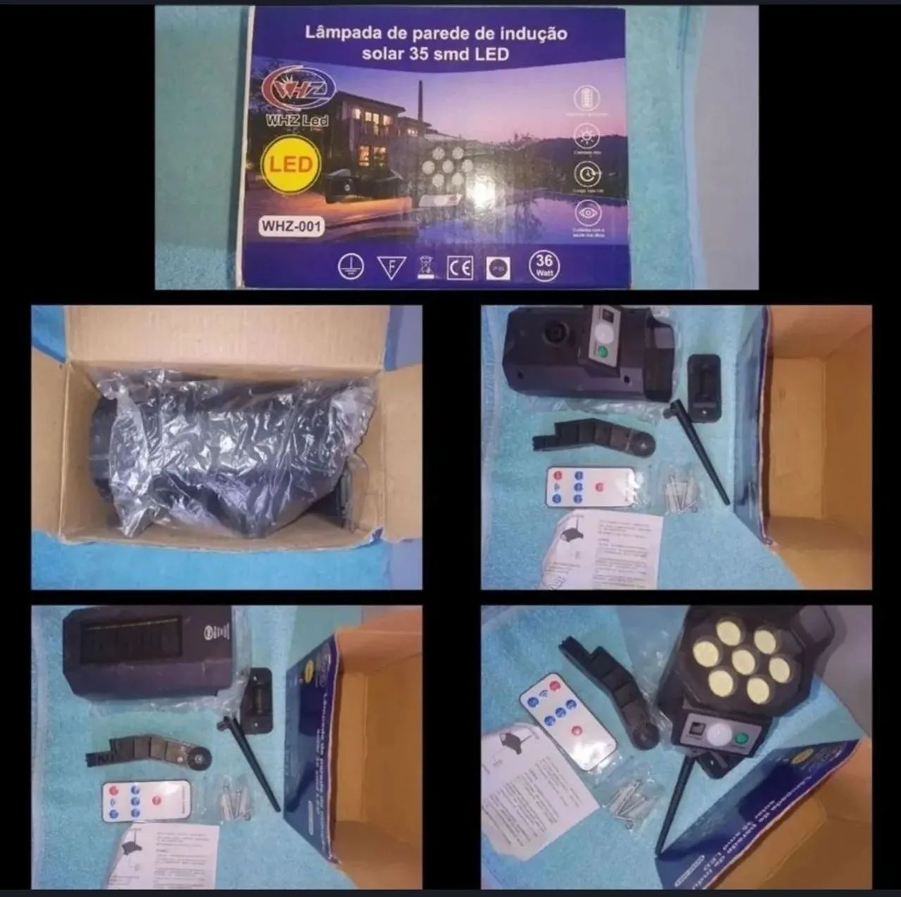 Câmera led estilo monitoramento energia solar