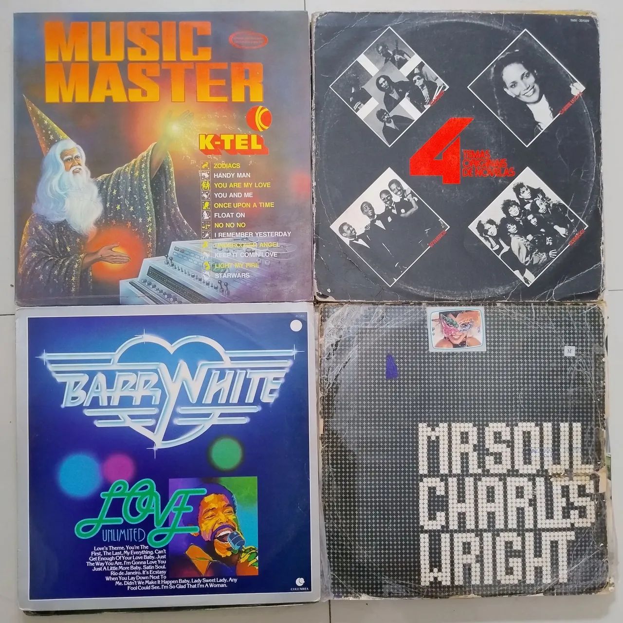 Lote de 24 Discos de Vinil - Clássicos dos bailes 
