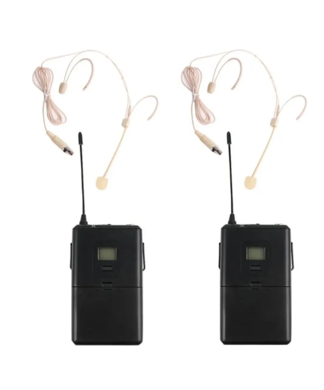 Microfone sem fio canal duplo - Bastao e Headset  - Foto 2
