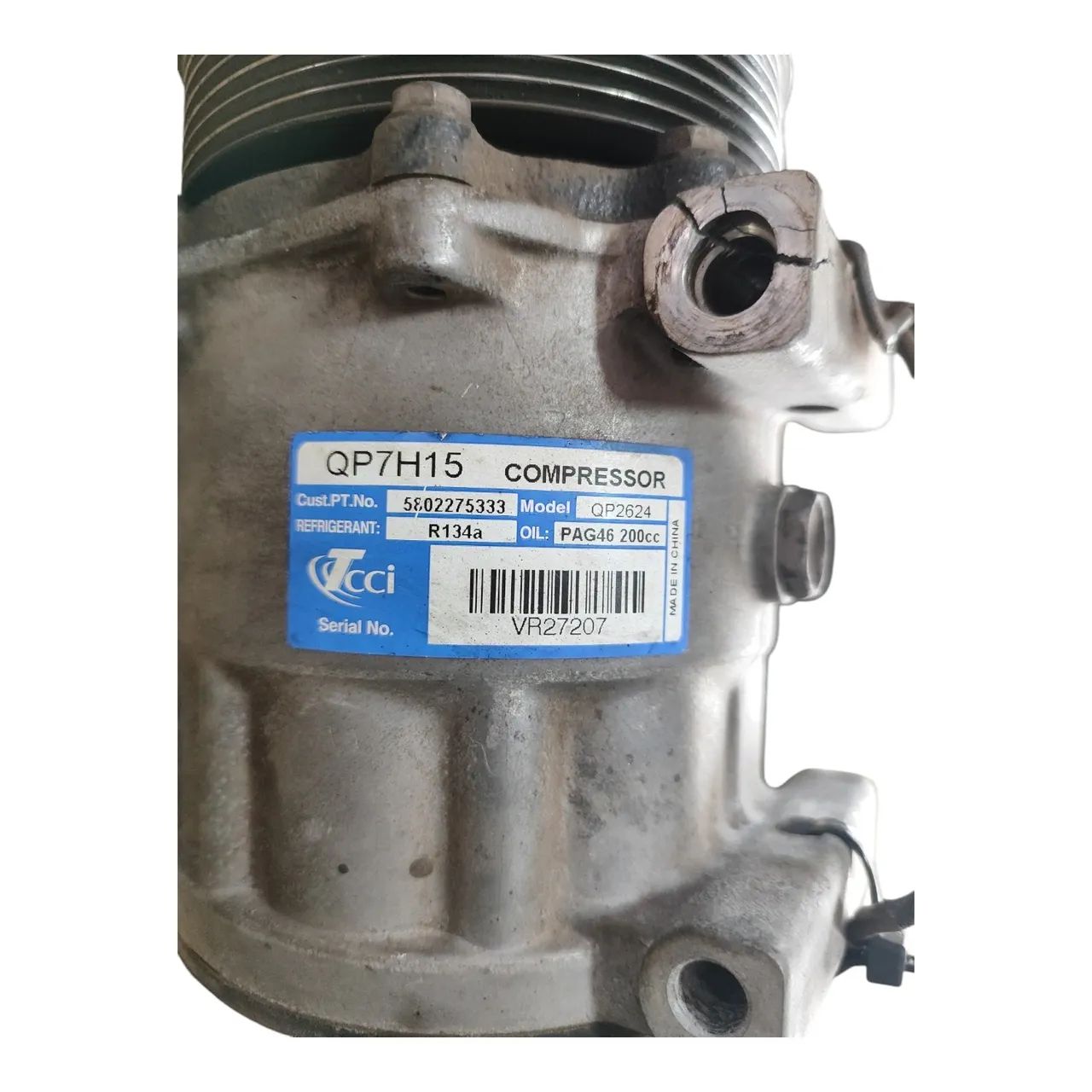 Compressor Ar Condicionado Original Tector C/ Avaria E2203 - Foto 7