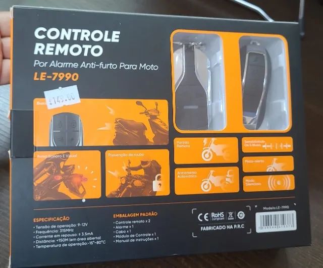 ALARME PARA MOTO COM CONTROLE  - Foto 2