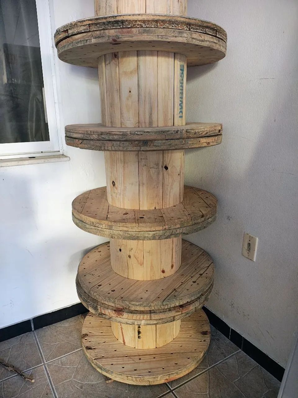 Carretel de madeira  - Foto 4