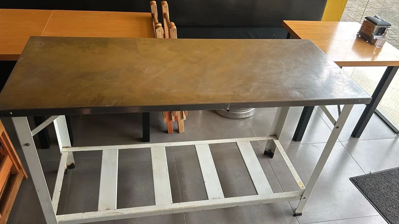 Mesa de aço inox para restaurante - Foto 2