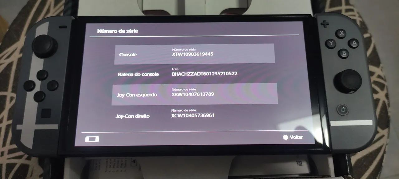Switch Oled Super Smash Bros  - impecável - bloqueado  - Foto 4