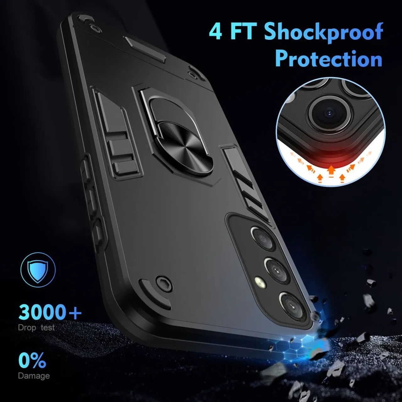 Capa Protetora com Ring Light para Samsung Galaxy M14 5G  - Foto 5
