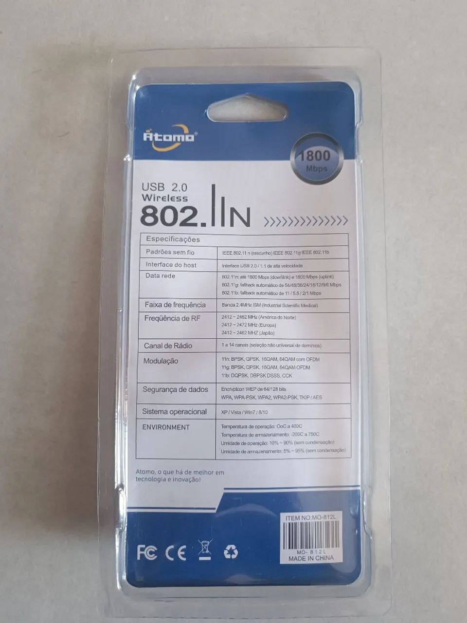 Adaptador Wi-Fi USB 802.11N 1800Mbps - Foto 2