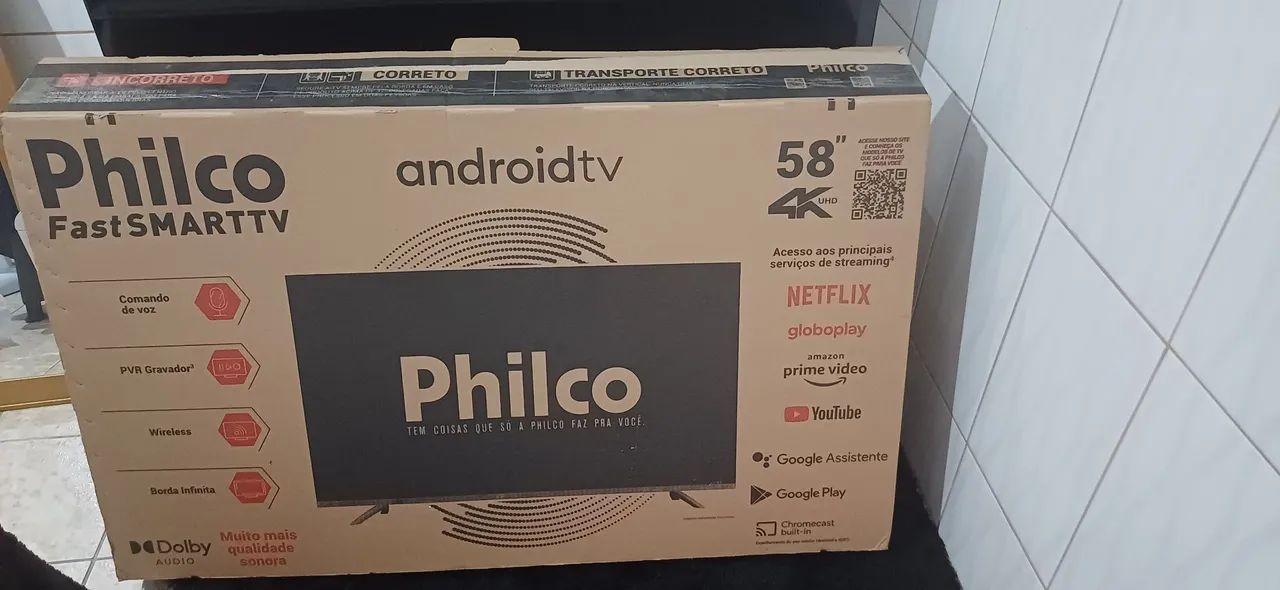 SMART TV PHILCO 4K UHD 58" Polegadas NOVA - Foto 2
