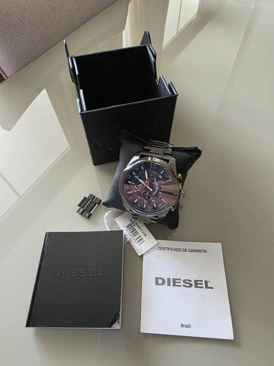 Relógio Diesel Mega Chief Cinza 